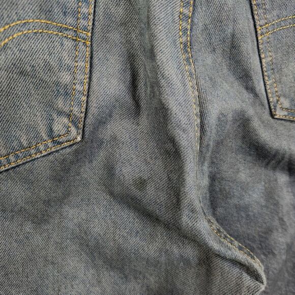 Vintage 90s Orange Tab 505 Levi's Regular Fit Straight Leg Jeans 36x32 - Picture 8 of 9